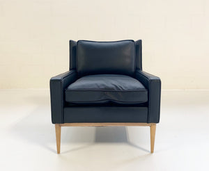 Paul McCobb for Directional Model 302 Lounge Chair in Loro Piana Bufalo Leather