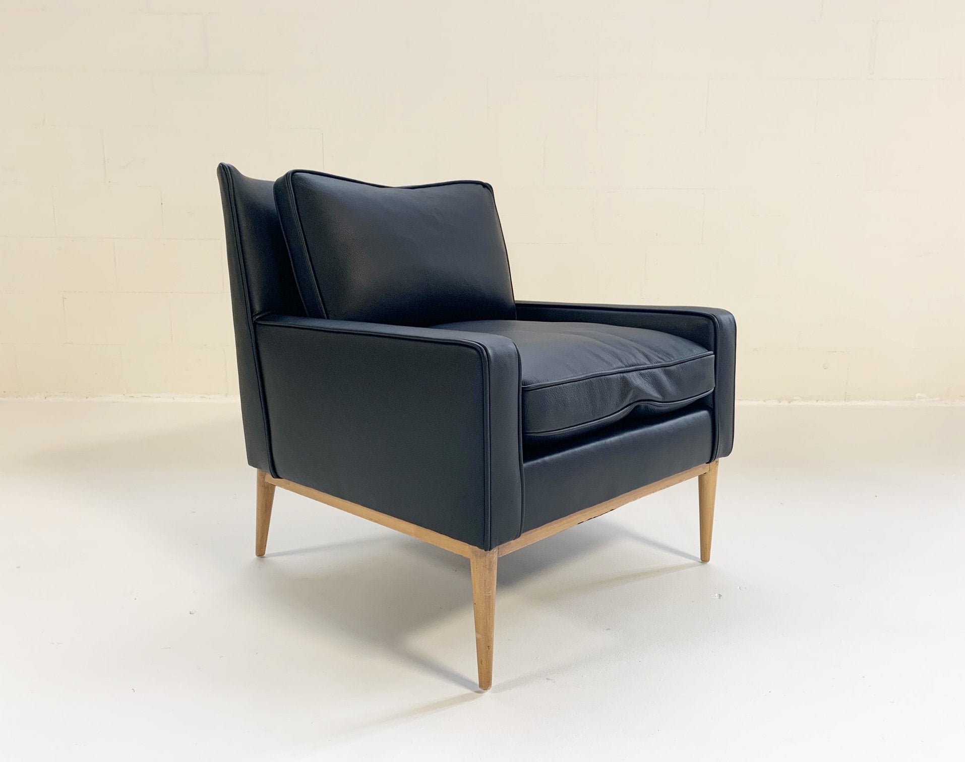Paul McCobb for Directional Model 302 Lounge Chair in Loro Piana Bufalo Leather
