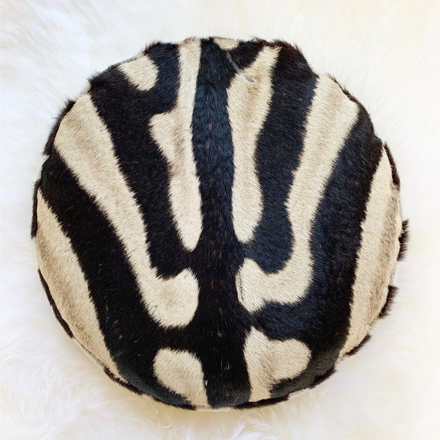 Zebra Hide Squab Pillow