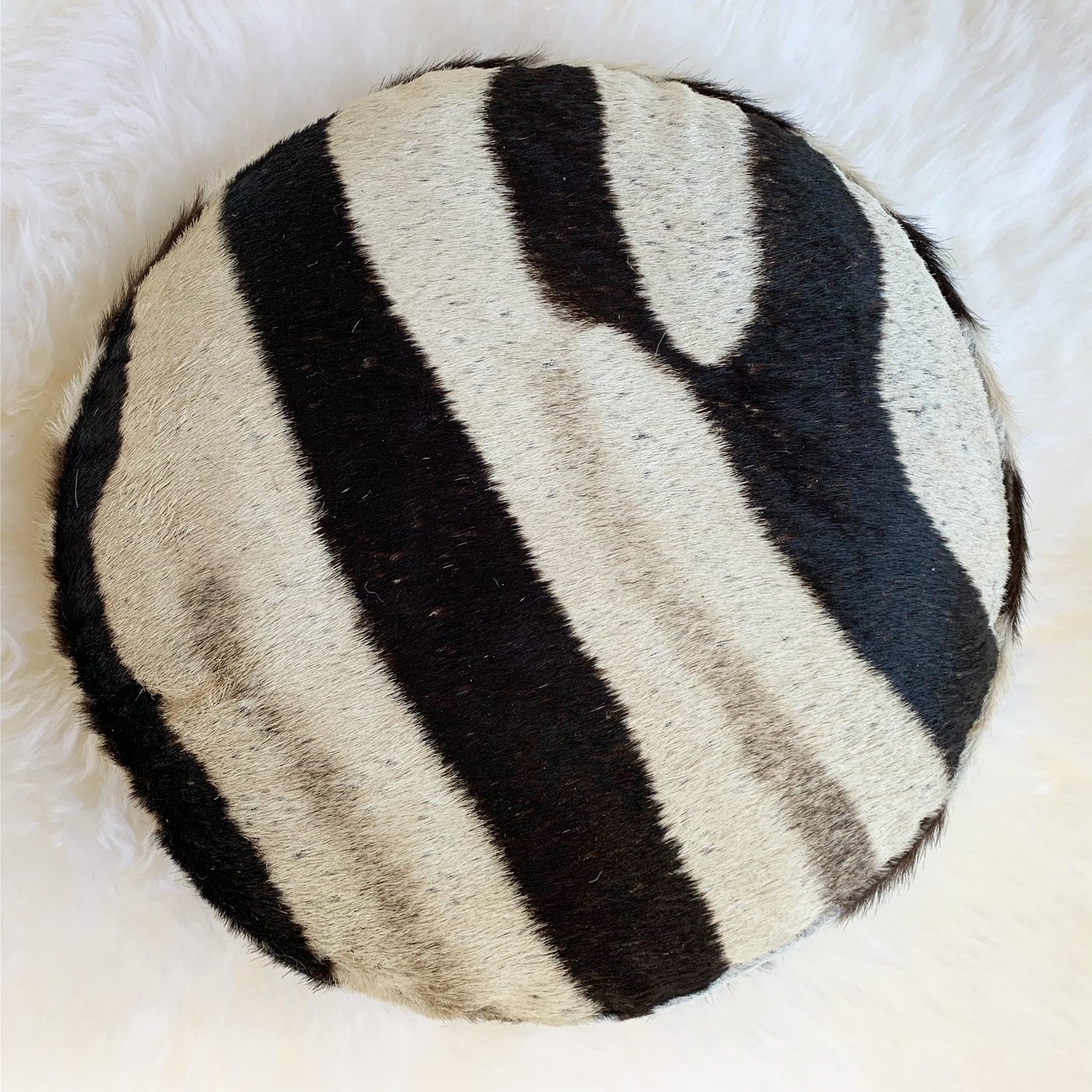 Zebra Hide Squab Pillow