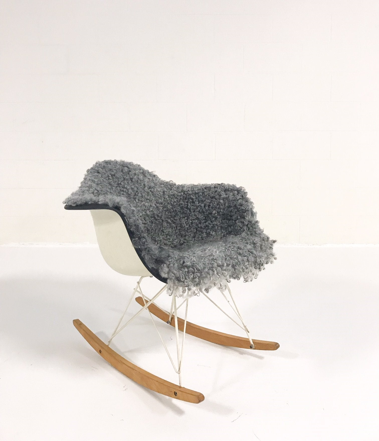 Charles and Ray Eames for Herman Miller RAR Rocking Chair in Gotland Sheepskin