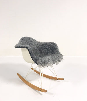 Charles and Ray Eames for Herman Miller RAR Rocking Chair in Gotland Sheepskin