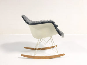 Charles and Ray Eames for Herman Miller RAR Rocking Chair in Gotland Sheepskin