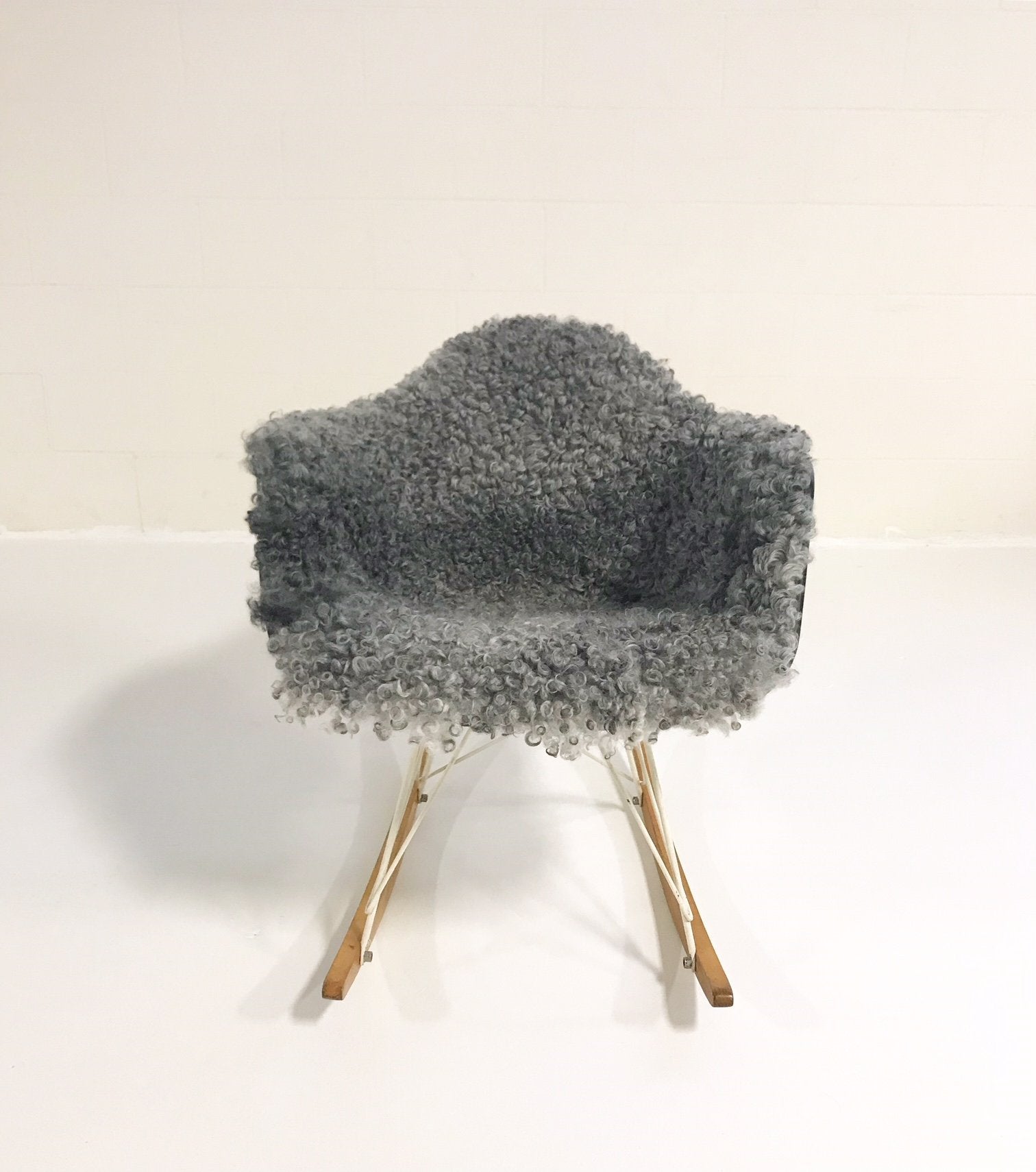 Charles and Ray Eames for Herman Miller RAR Rocking Chair in Gotland Sheepskin