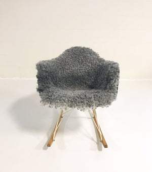 Charles and Ray Eames for Herman Miller RAR Rocking Chair in Gotland Sheepskin