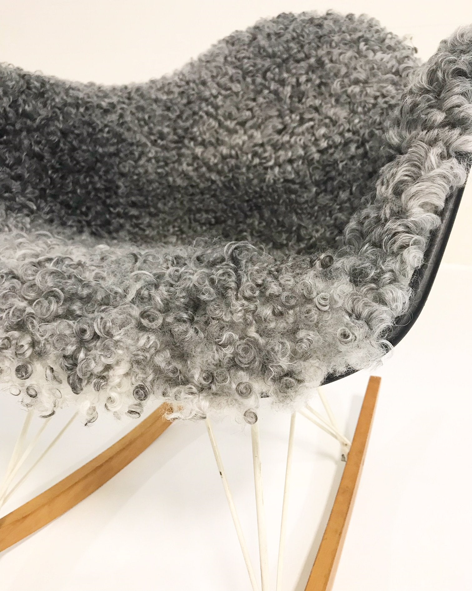 Charles and Ray Eames for Herman Miller RAR Rocking Chair in Gotland Sheepskin