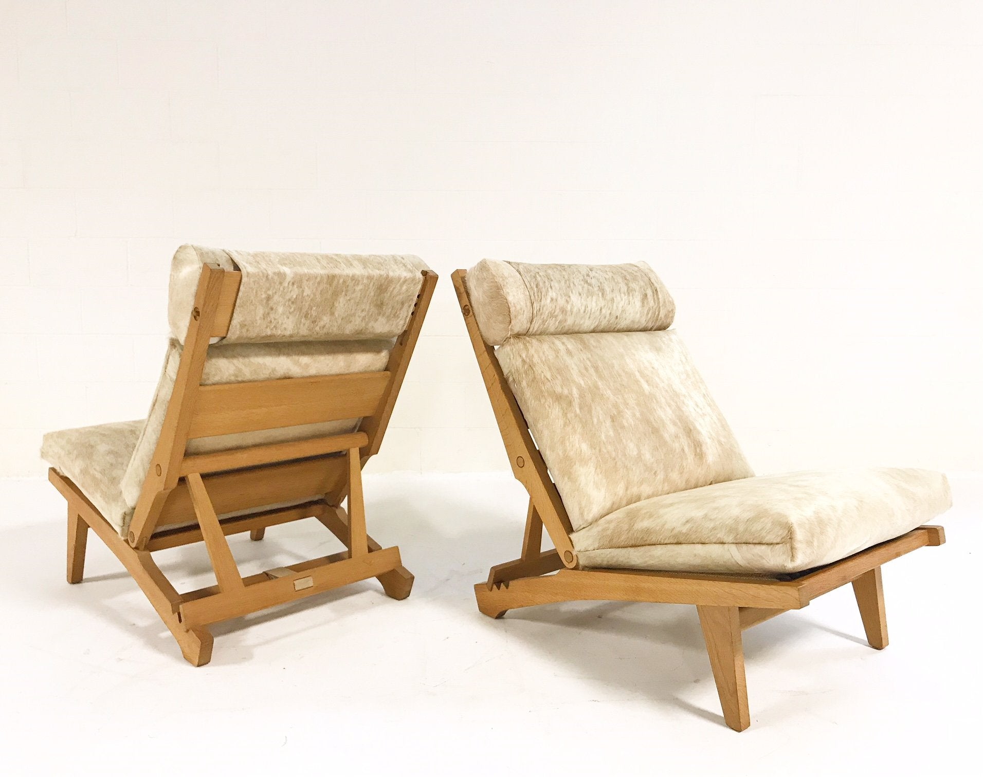 Hans Wegner for AP Stolen AP71 Lounge Chairs in Brazilian Cowhide
