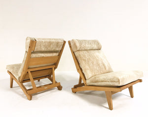 Hans Wegner for AP Stolen AP71 Lounge Chairs in Brazilian Cowhide