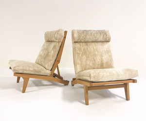 Hans Wegner for AP Stolen AP71 Lounge Chairs in Brazilian Cowhide