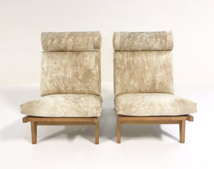 Hans Wegner for AP Stolen AP71 Lounge Chairs in Brazilian Cowhide