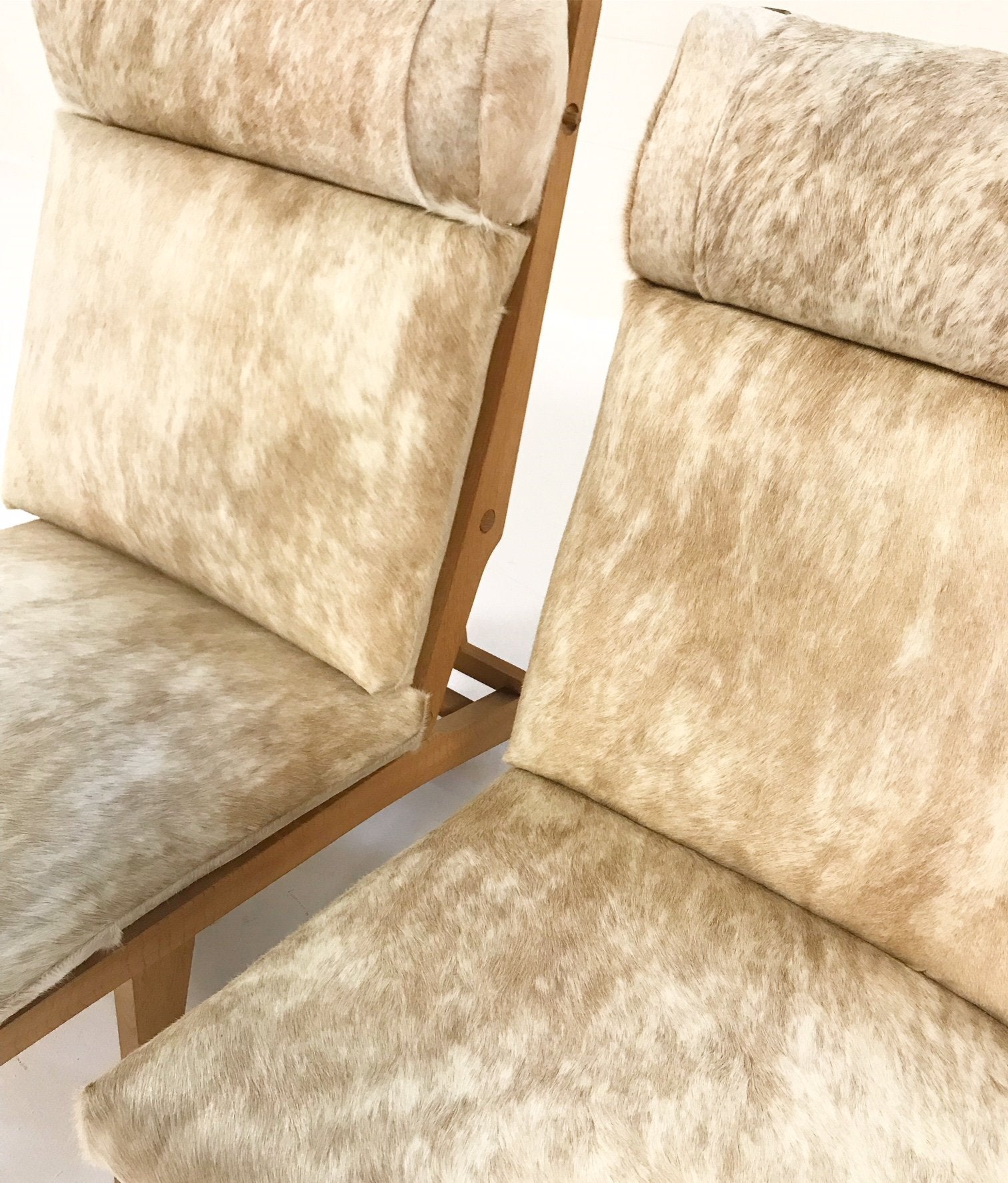 Hans Wegner for AP Stolen AP71 Lounge Chairs in Brazilian Cowhide