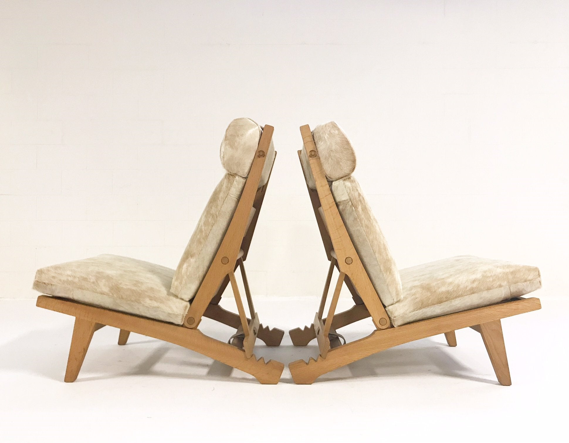 Hans Wegner for AP Stolen AP71 Lounge Chairs in Brazilian Cowhide