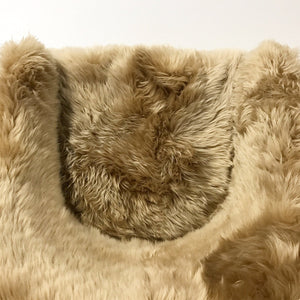 Pair of Barrel Back Chairs in Tan Sheepskin