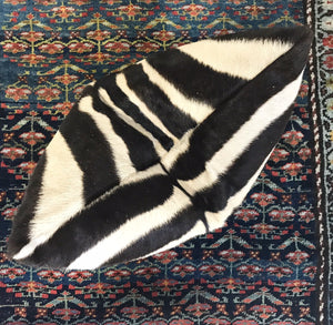 DOUBLE-SIDED ZEBRA HIDE PILLOW, NO. 300