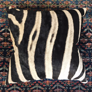 DOUBLE-SIDED ZEBRA HIDE PILLOW, NO. 303