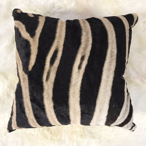 DOUBLE-SIDED ZEBRA HIDE PILLOW, NO. 303