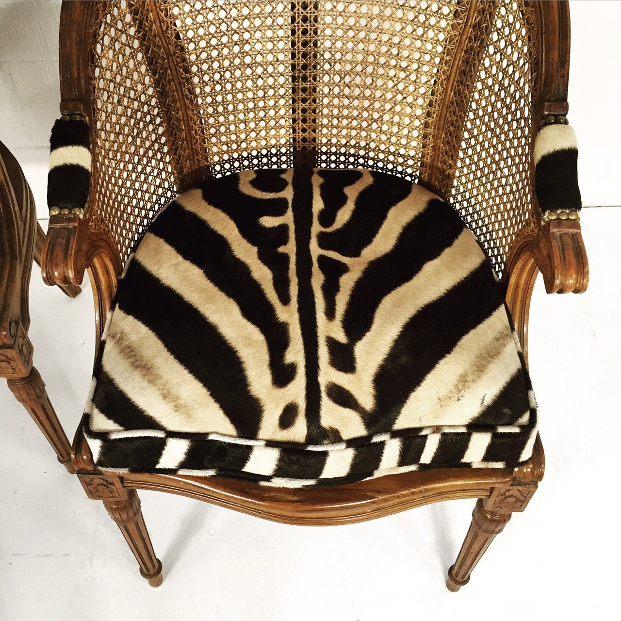FRENCH CANED ARMCHAIRS