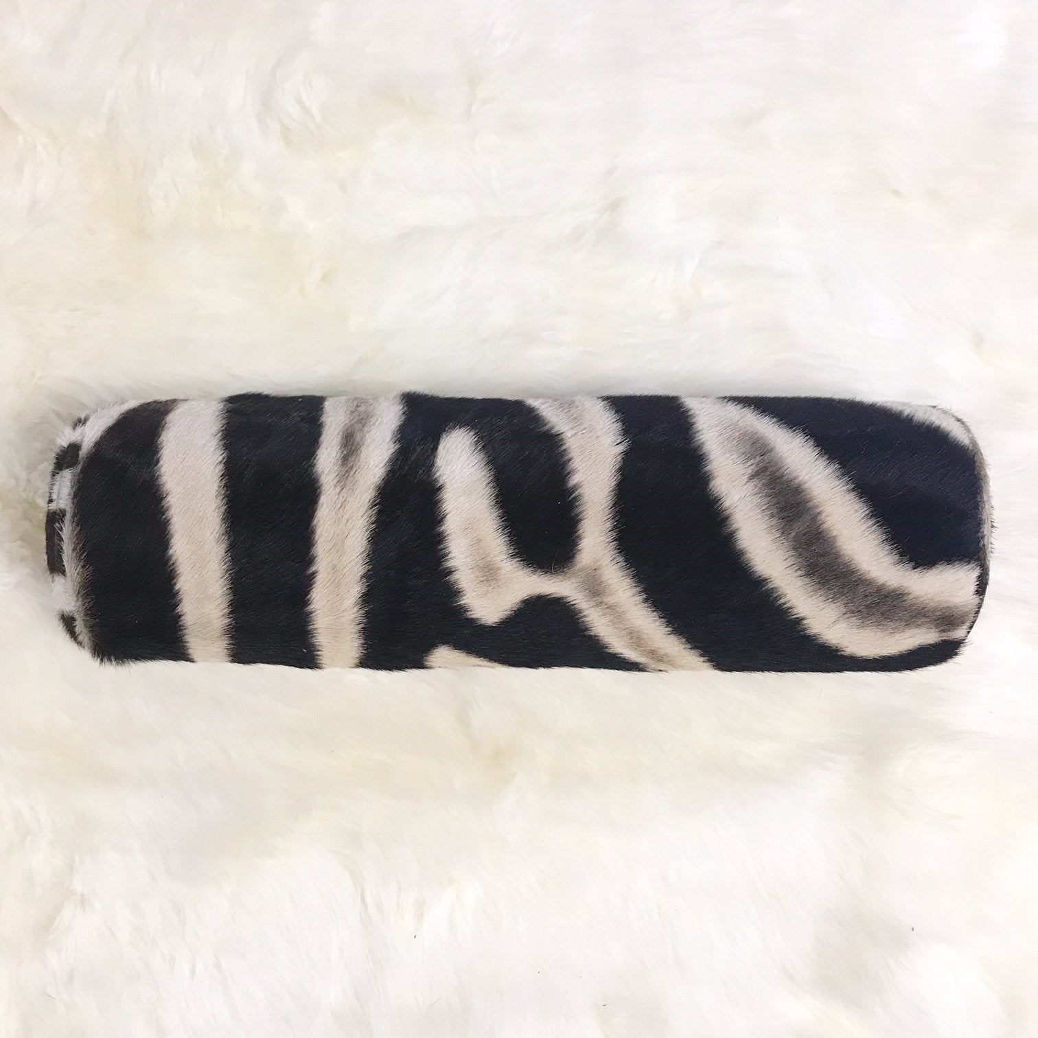 ZEBRA HIDE BOLSTER PILLOW, NO. 125