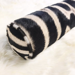ZEBRA HIDE BOLSTER PILLOW, NO. 125