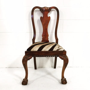 QUEEN ANNE STYLE DINING CHAIRS - SET OF 4