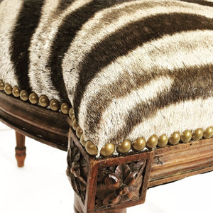 LOUIS XVI WALNUT SIDE CHAIR