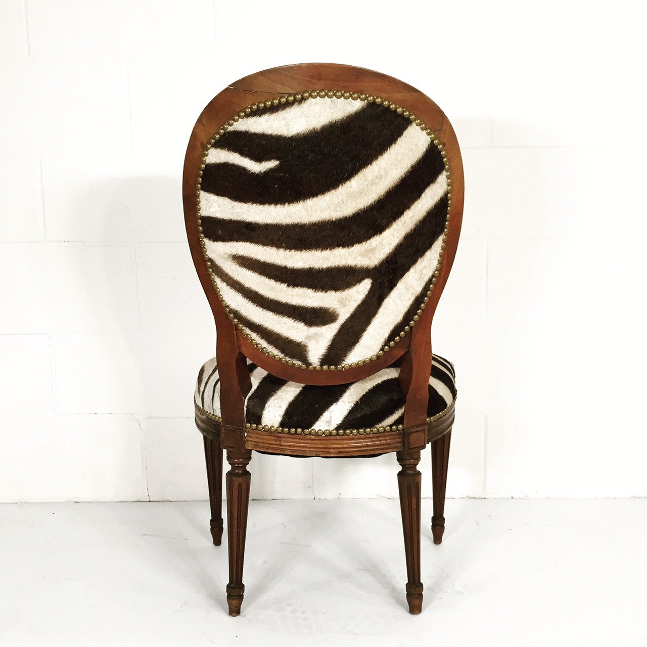 LOUIS XVI WALNUT SIDE CHAIR
