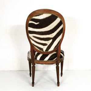 LOUIS XVI WALNUT SIDE CHAIR