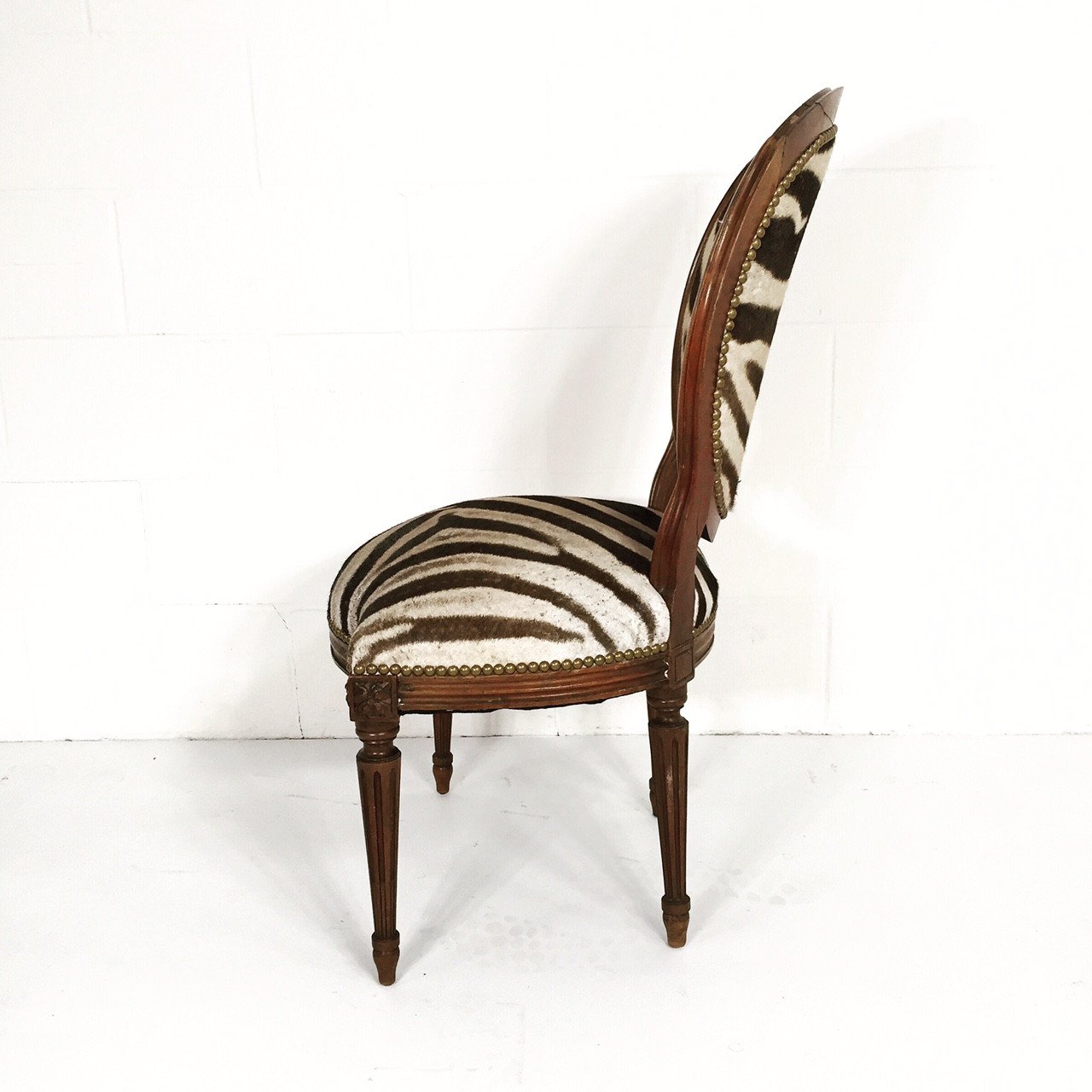 LOUIS XVI WALNUT SIDE CHAIR