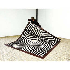 ONE OF A KIND ZEBRA AREA RUG - GREENE