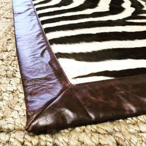 ONE OF A KIND ZEBRA AREA RUG - GREENE