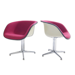 c. 1961 Charles and Ray Eames for Herman Miller La Fonda Chairs with Sheepskins