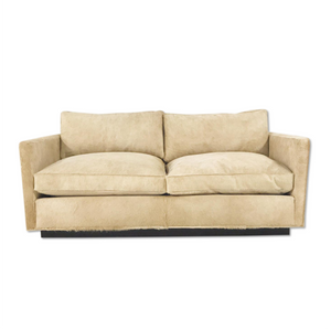 Milo Baughman for Thayer Coggin Loveseat Sofa in Brazilian Cowhide