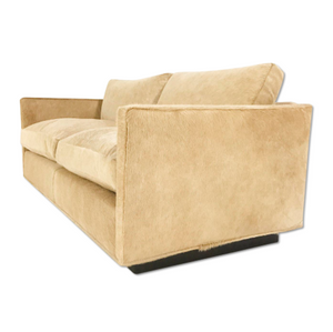 Milo Baughman for Thayer Coggin Loveseat Sofa in Brazilian Cowhide