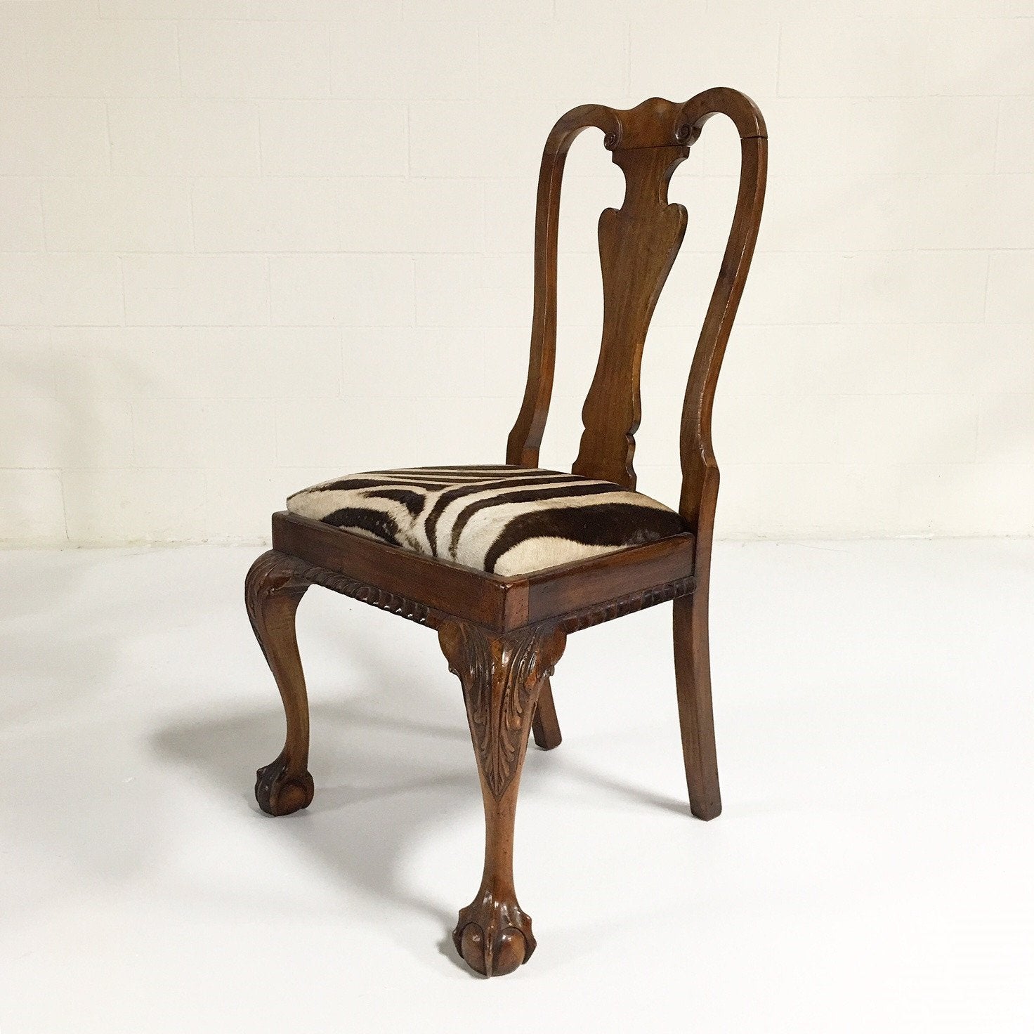QUEEN ANNE STYLE DINING CHAIRS - SET OF 4