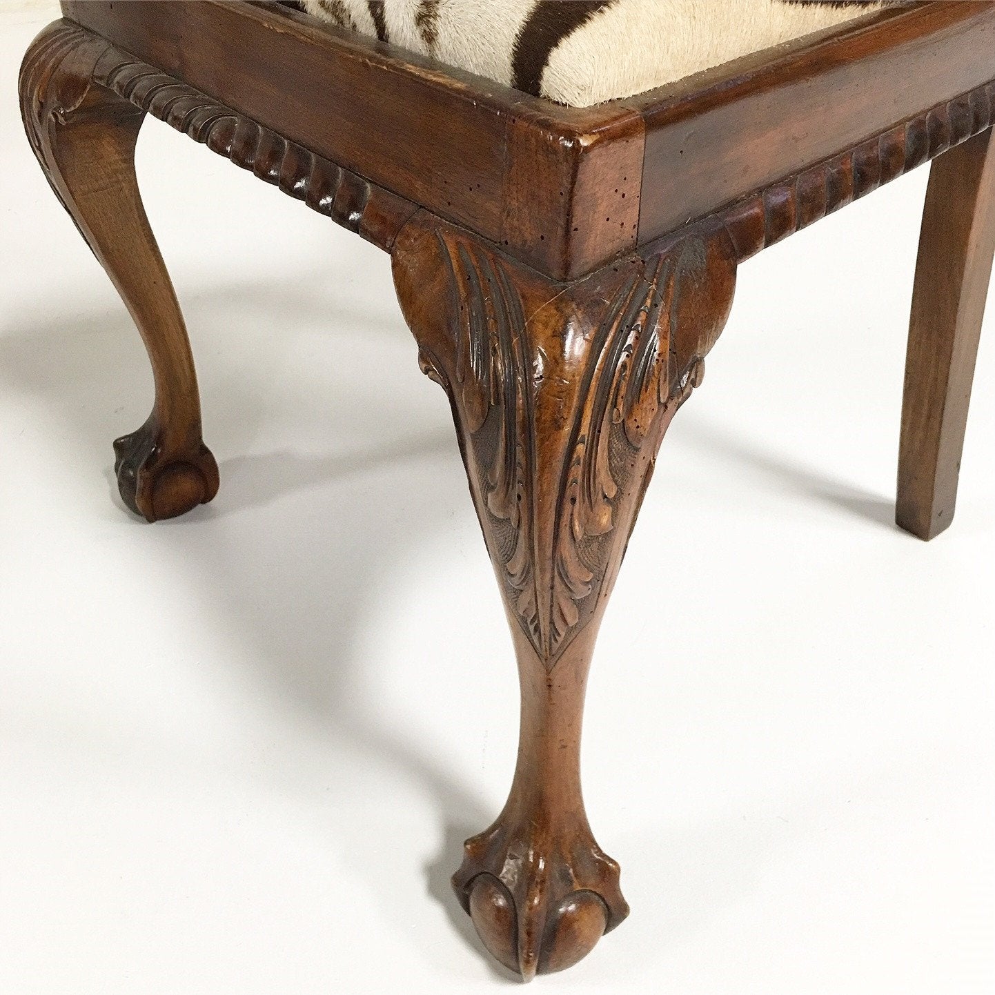 QUEEN ANNE STYLE DINING CHAIRS - SET OF 4