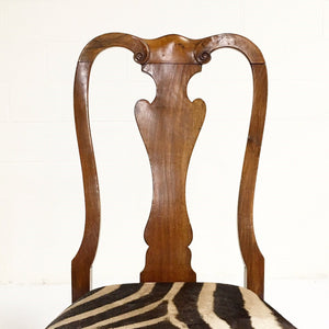 QUEEN ANNE STYLE DINING CHAIRS - SET OF 4