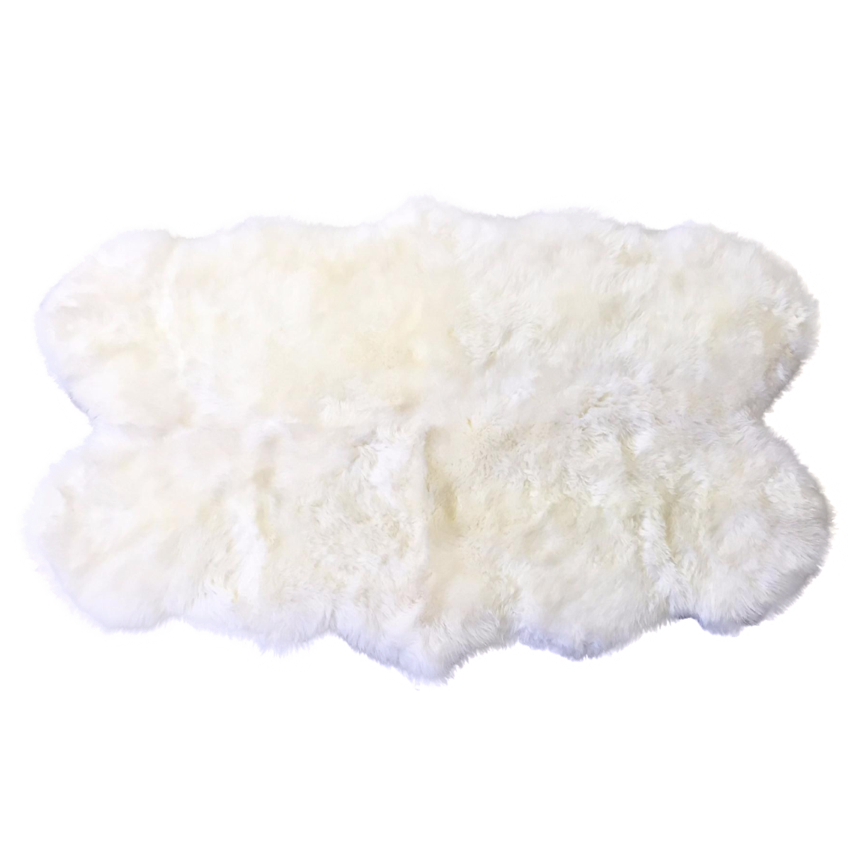 New Zealand Sheepskin Quad Rug - Ivory