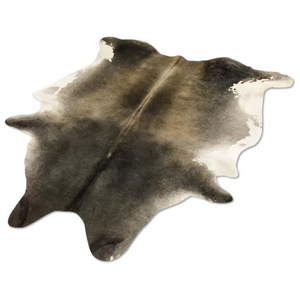 SALT & PEPPER COWHIDE RUG - DARKE