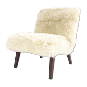 Lounge Chair in Brazilian Sheepskin