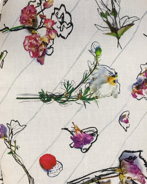 Harry Bertoia for Knoll Child's Chairs with Stevie Howell "Flower Homicide" Cushions