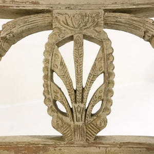 18th Century Swedish Painted Side Chairs in Brazilian Cowhide