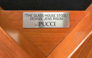 Jens Risom for Ralph Pucci Glasshouse Bench Stools in Zebra Hide