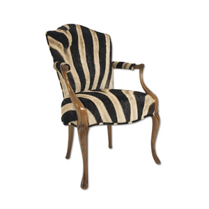 Armchair in Zebra Hide