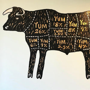 John O'Hara. Yum Cow. 72x50"