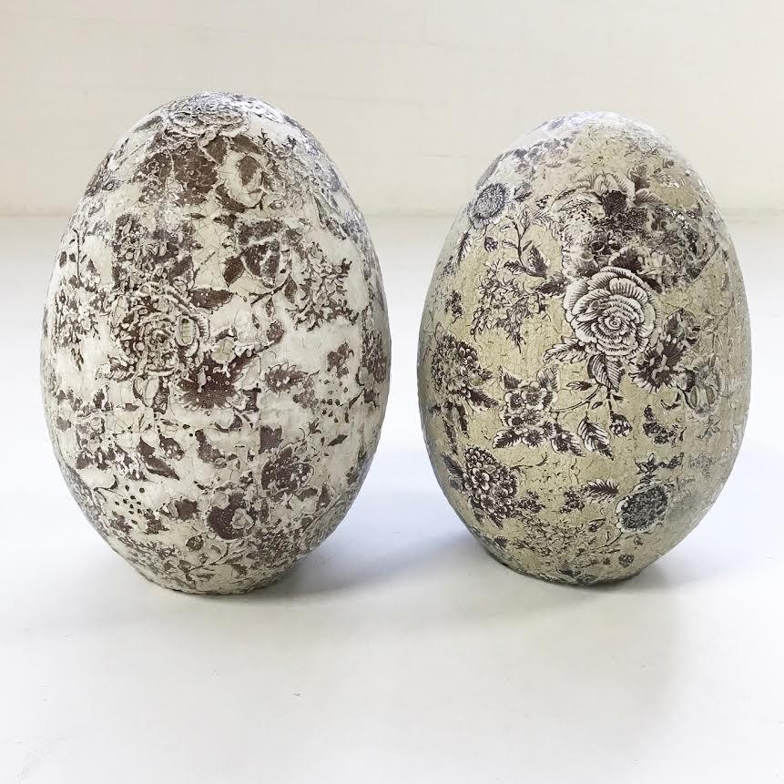 Pair of Decorative Ceramic Eggs