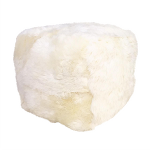 Sheepskin Cube Ottoman