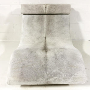 Adrian Pearsall Wave Chaise Lounge in Brazilian Cowhide