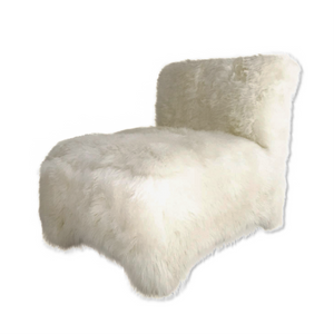 Slipper Chair in New Zealand Sheepskin