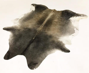 SALT & PEPPER COWHIDE RUG - DARKE