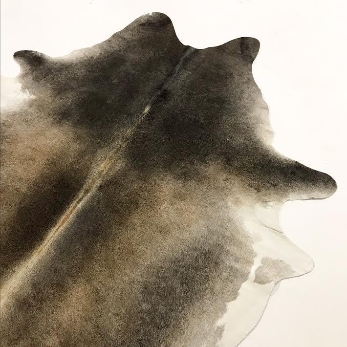 SALT & PEPPER COWHIDE RUG - DARKE